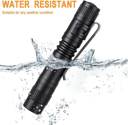 20 Pack Pen Light Flashlight Mini Small Flashlight with Clip Waterproof LED Pocket Pen Flashlights for Camping, Inspection, Work, and Emergency(Small,Black)