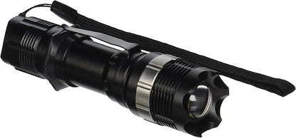 BlueDot Trading CREE 7-Watt High Power Handheld Flashlight LED with 3 Mode Torch ZOOMABLE for Hiking, Camping, Outdoor, or Emergency use with Rechargeable Battery casing or AAA Batteries