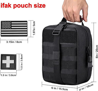 Molle First Aid Pouch Empty Medical Bag IFAK Tactical Rip-Away Pouches Small Bug Out Bags Trauma Medic Bag