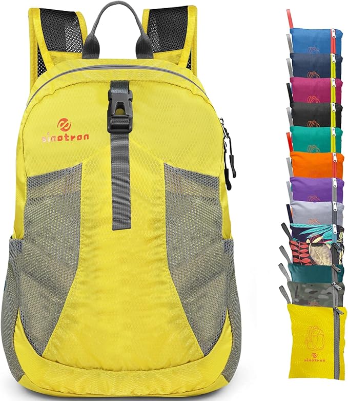 sinotron 22L Lightweight Packable Hiking Backpack, Small Hiking Backpack Day Pack for Women Men Travel Camping Vacation