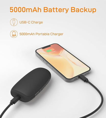 Hand Warmers Rechargeable, Electric Reusable 5000mAh Single Sided or Double Sided Heating Battery Pack for Football Winter Camping Fishing Skiing, Great Gift for Women and Men