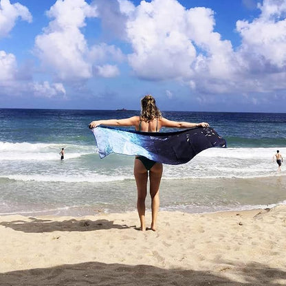 4Monster Microfiber Beach Towel Quick Dry,Super Absorbent Lightweight Travel Towel for Swimmers, Sand Free Camping Towel, Beach Towels for Pool, Swim, Water Sports,Yoga,Gym,Backpacking