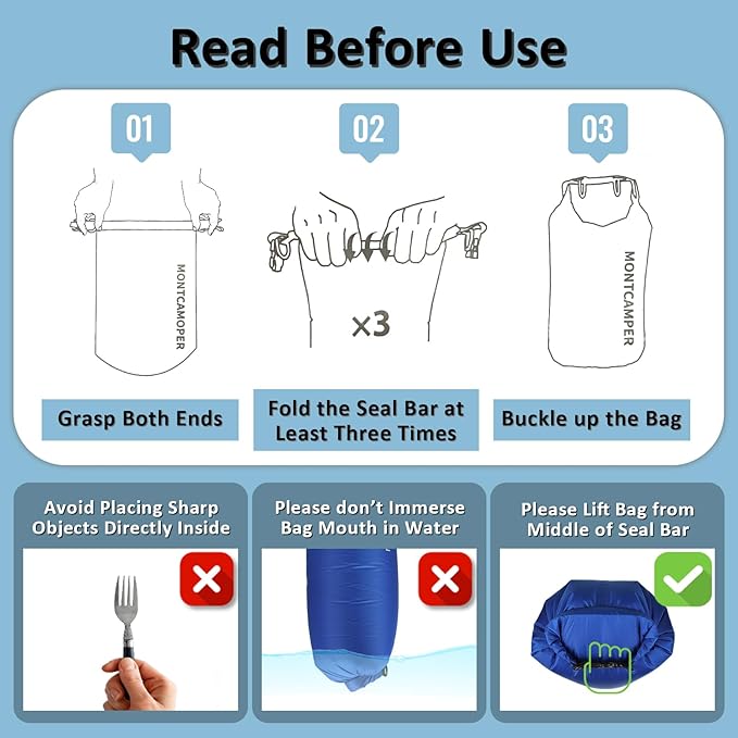 Upgraded 30D Nylon Waterproof Dry Bag-Extra Large Storage Sack for Hiking, Kayaking and Rafting-Roll Top Closure-Float on Water(20L/Turquoise blue)