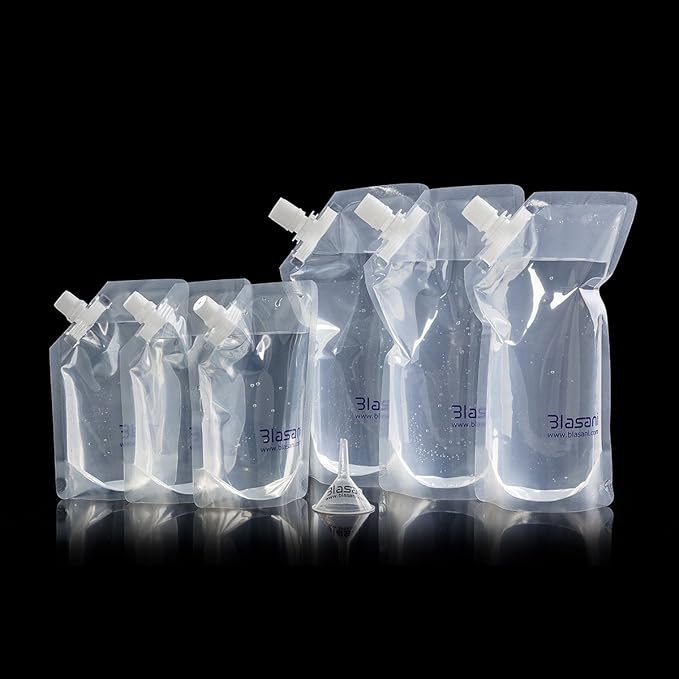 Concealable Cruise Ship Rum Sneak Flask Kit Set (3x32oz, 3x8oz)