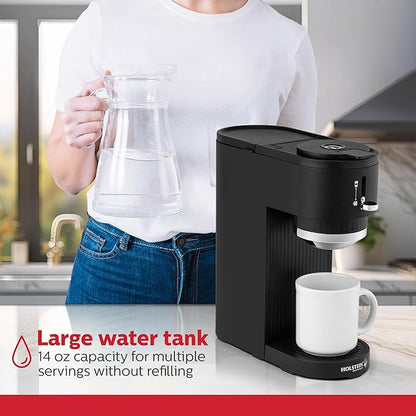Holstein Housewares Coffee Maker Machines (Black, 1 Cup)