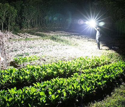Rechargeable Handheld Spotlight Flashlights High Lumens Camping Essentials Lantern Battery Powered, 4 Light Modes Portable Bright Spot Light Searchlight for Emergency Power Outages Outdoor Hiking