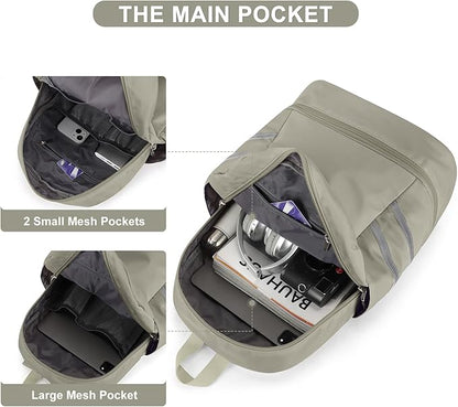coofay Small Gym Backpack For Women Waterproof Backpack With Shoe Compartment Lightweight Travel Backpack Workout Sports Backpack Small Gym Bag