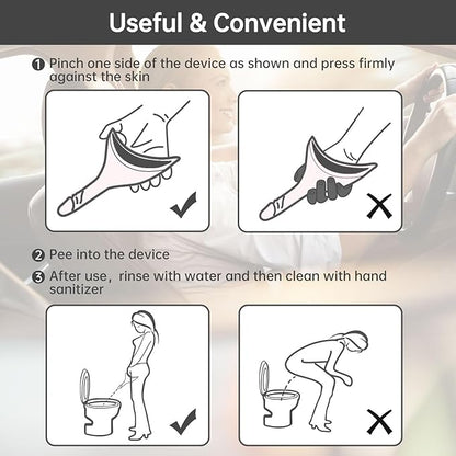 Female Urinal Device Pee Cloth for Women She Pee Stand Up Portable Urinal Pee Rag for Camping Outdoor Hiking Travel