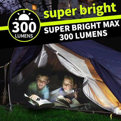 9 Pack LED Mini Flashlights, USB Rechargeable, High Lumens, 3Modes, Portable & Pocket Size, Camping Flashlight Set-PerfectChristmas Gifts