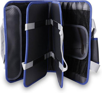 Mustad Jig Bag, Water-Resistant 500-Denier Tarpaulin, Velcro Strap Closure, Practical Outer Mesh Pocket