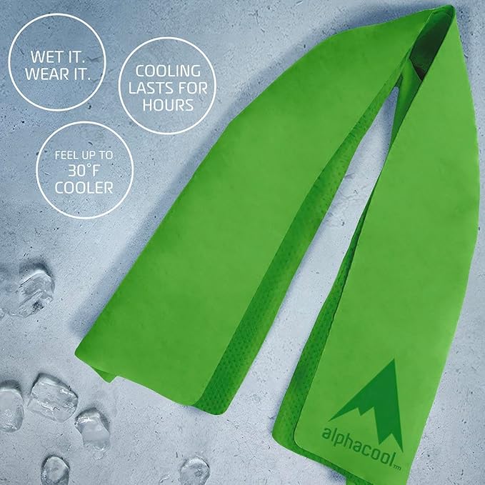 PVA Cooling Towel for Men and Women – Soft Absorbent Instant Relief Cool Towels for Hot Outdoors Sports Workout Fitness Gym Yoga – 29.5” x 13”