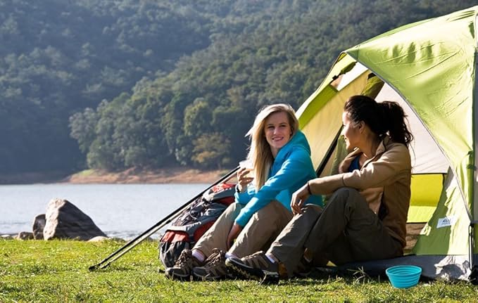 Silicone Expandable Collapsible Bowl for Travel Camping Hiking, Blue (1 Pack)