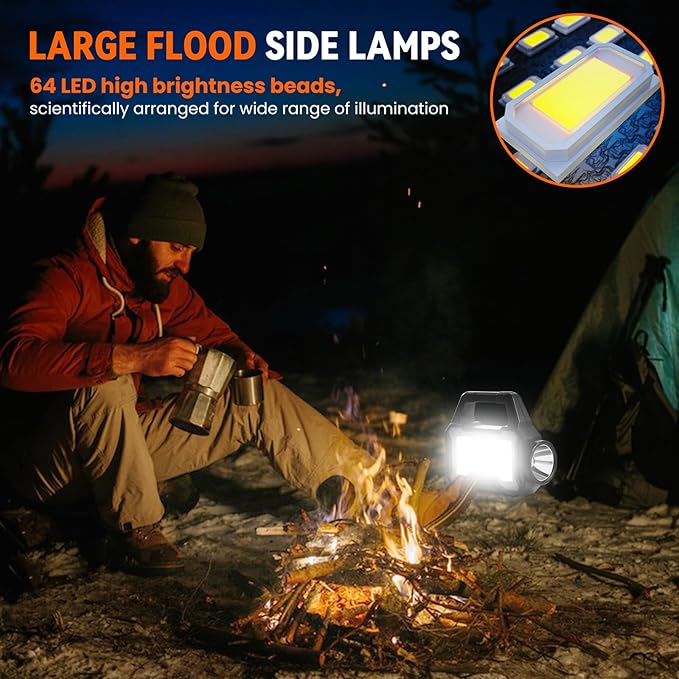 Solar Flashlight,Multifunctional Flashlight Solar Flashlight,led Flashlight Cell Phone Charger,USB Charging,Suitable for Home,Fishing,Outdoor Camping
