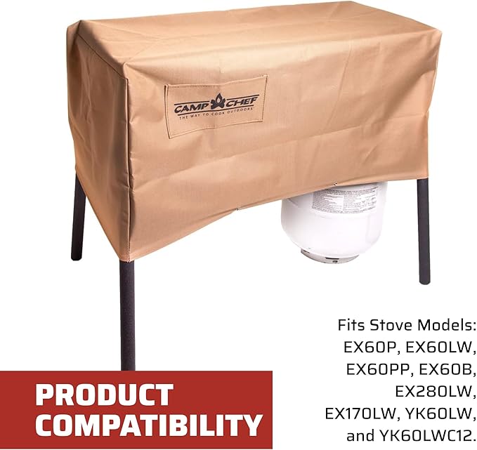 Camp Chef Patio Cover Cover for Two-Burner Cooking System - Patio Cover for Camp Stove - For Outdoor Cooking - Protect Your Cooking System from Inclement Weather