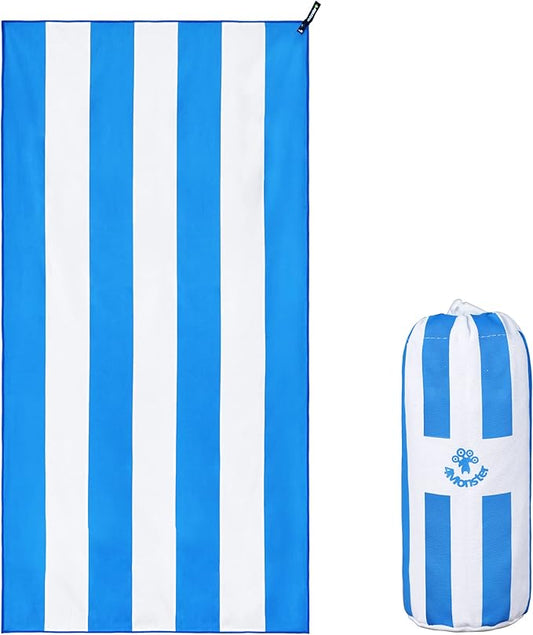 4Monster Microfiber Beach Towel Quick Dry,Super Absorbent Lightweight Travel Towel for Swimmers, Sand Free Camping Towel, Beach Towels for Pool, Swim, Water Sports,Yoga,Gym,Backpacking
