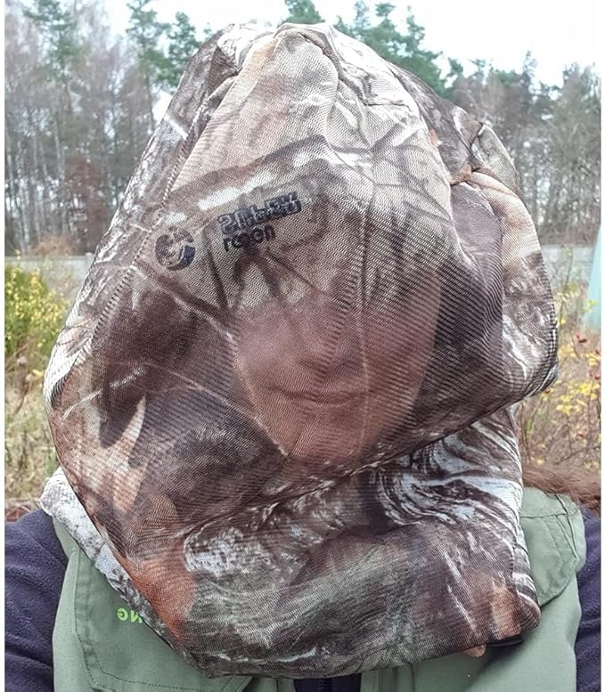 2 Packs Camo Mosquito Head Nets Gnats Face Netting for Any Outdoor Activities Works Over Most Hats