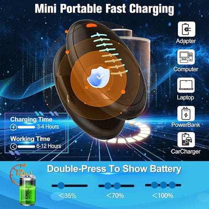 Hand Warmers Rechargeable, 2023 Newest 2 Pack Temperature Electric Portable Heater Football Shape Hand Warmer, Quick Charge Portable Hand Warmer Gift for Christmas Outdoors/Hunting/Golf/Camping