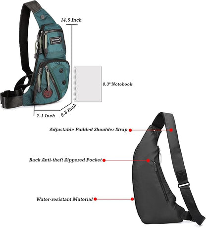 NICGID Sling Bag Chest Shoulder Backpack Crossbody Bags Casual Daypack for Men Women