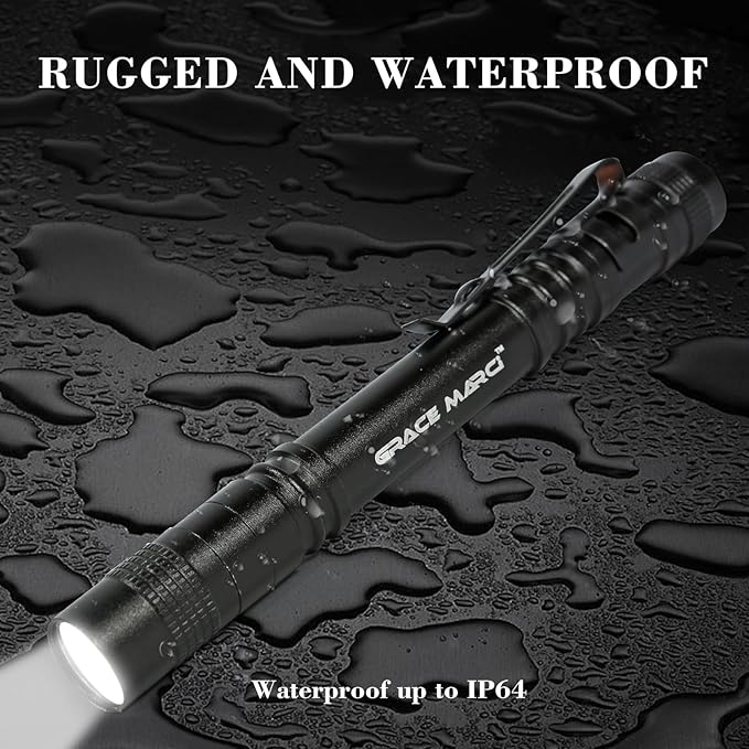 Pen Light Flashlight, Bright Small Handheld Pocket Flashlight, 3 Modes Mini Small Flashlights High Lumens with Clip LED Pen Flashlight for Camping Emergency Inspection Outdoor, 5 Pack