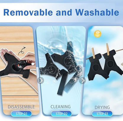 LED Flashlight Gloves with Waterproof Lights - Rechargeable Finger Light Stocking Stuffers for Men Dad Husband Cool Gadgets Tool Fishing Camping Unique Christmas Gifts for Men Who Have Everything
