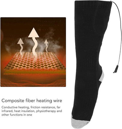 Heated Socks Electric Heated Socks Foot Bottom Heated Thermal Socks Winter Heating Socks for Men Women Outdoor Riding Camping Hiking Motorcycle Skiing Warm Winter Socks