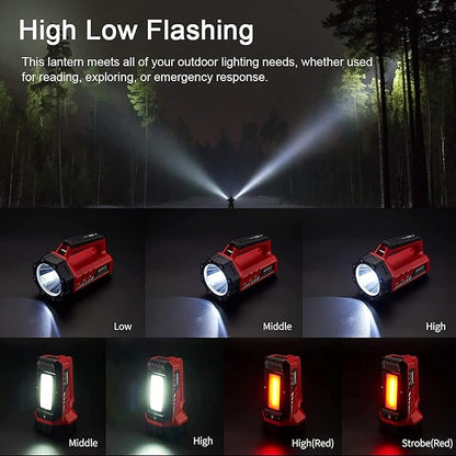 SUNREI Rechargeable LED Flashlight, 8 Light Modes Camping Lantern, 8000mAh Power Bank, Type-c, IPx6 Waterproof for Emergencies Power Outages, Hurricane Emergency, Hiking, Home, etc