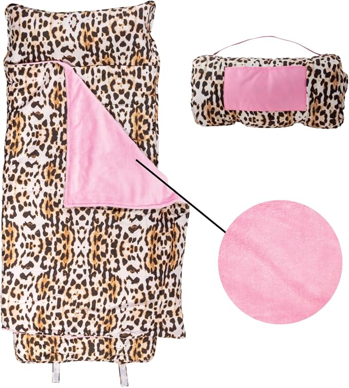 Stephen Joseph, Toddler All Over Print Nap Mat with Soft Blanket and Removable Pillow for Boys & Girls, Kids Sleeping Bag for Elementary, Daycare, Preschool with Carry Handle