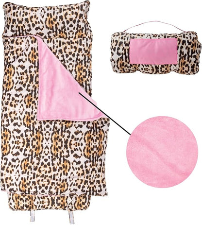 Stephen Joseph, Toddler All Over Print Nap Mat with Soft Blanket and Removable Pillow for Boys & Girls, Kids Sleeping Bag for Elementary, Daycare, Preschool with Carry Handle