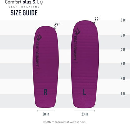 Sea to Summit Comfort Plus Self-Inflating Foam Sleeping Pad for Camping
