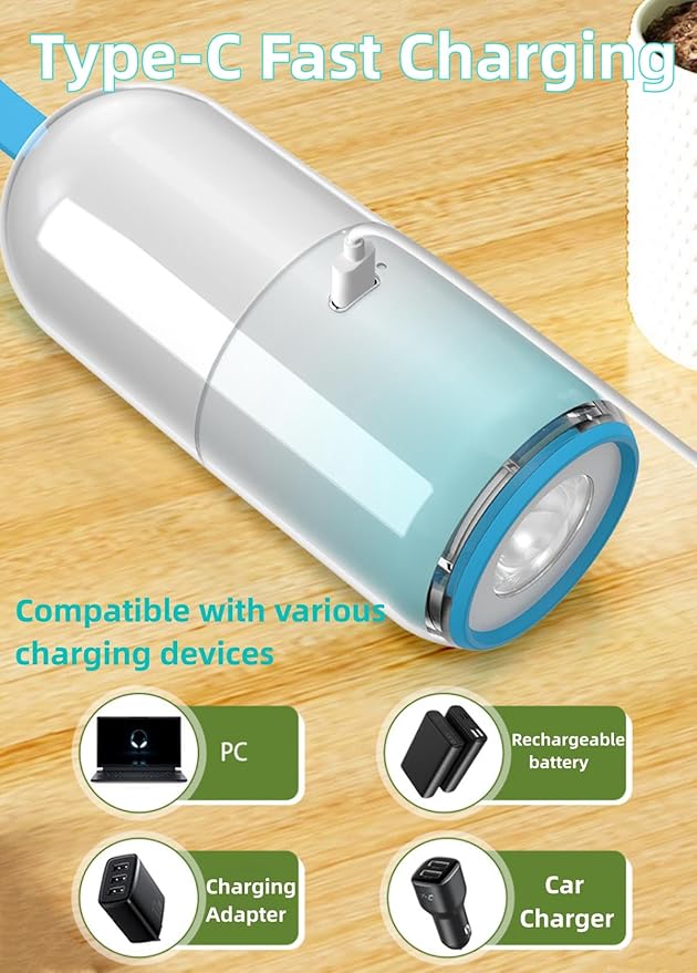LED Flashlights -Camping Lantern Rechargeable Mini Camping Flashlights with 5 Modes, Powerful and Bright for Outdoor Use Power Outages, Hiking, Hurricane, Emergency, Home