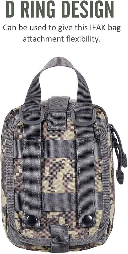 Molle First Aid Pouch Empty Medical Bag IFAK Tactical Rip-Away Pouches Small Bug Out Bags Trauma Medic Bag