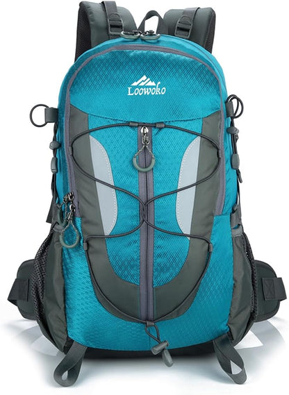 Loowoko Hiking Backpack, 40L Water Resistant Camping Backpack for Men & Women, Lightweight Travel Daypack Bag