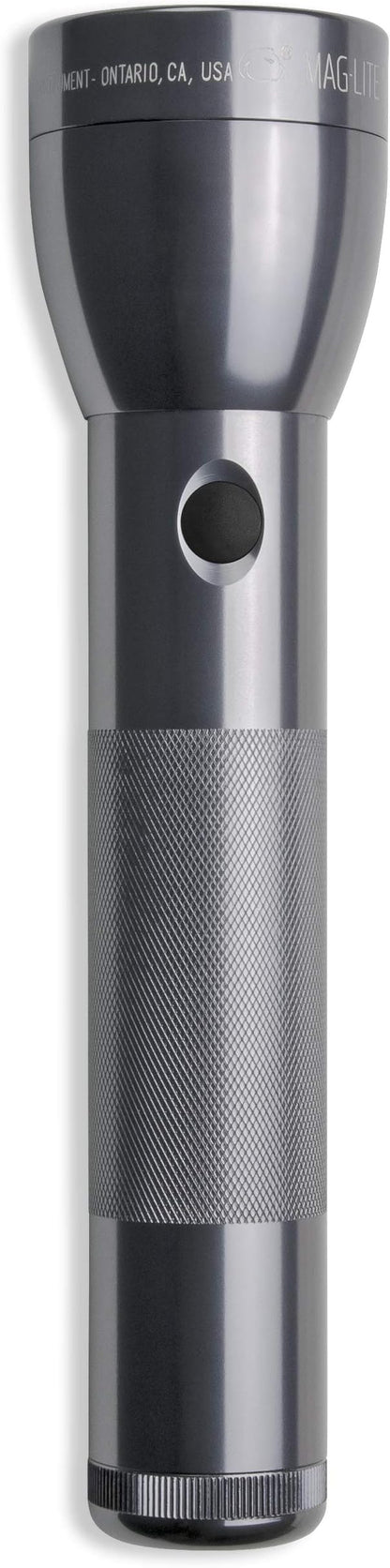 Maglite ML300L LED 2-Cell D Flashlight, Gray