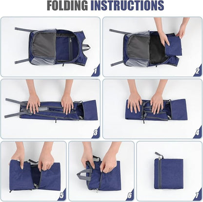 15L Hiking Backpack Small Travel Backpack Lightweight Packable Backpacks Casual Daypack for Women and Men, Blue
