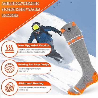 Heated Socks for Men Women,5000mAh Rechargeable Foot Warmer Electric Heating Socks with 3 Heating Settings & App Remote Control Thermal Electric Socks,Warm Socks for Hunting Skiing Camping Hiking