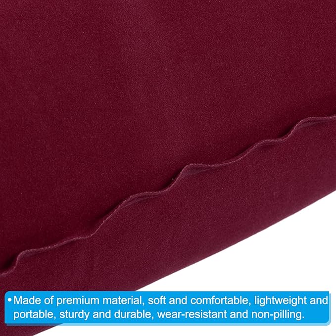 PATIKIL Inflatable Pillow, 2 Pack Ultralight Camping Travel Pillow Desk Rest Neck Support for Hiking Backpacking Office, Gray Wine Red