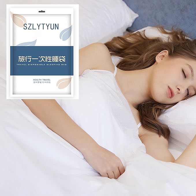 SZLYTYUN Disposable Sleeping BagPortable Sleeping Bag for Traveling and CampingIndividually Wrapped Sleeping Bag, Suitable for Single use