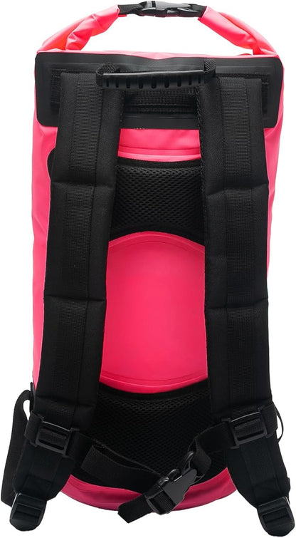 geckobrands Hydroner 20L Waterproof Dry Bag Backpack – Lightweight Roll-Top Bag with Clear Phone Pouch for Outdoor Activities