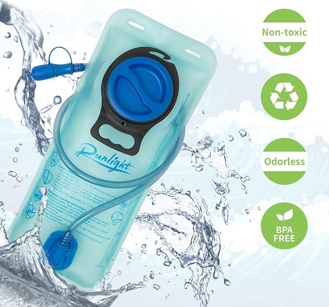 Hydration Bladder Hiking Water Bladder Leak-Proof Water Reservoir BPA Free Hydration Bag for Biking Running Camping