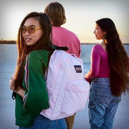 JanSport SuperBreak One Backpack - Durable, Lightweight Bag with 1 Main Compartment, Front Utility Pocket with Built-in Organizer, Premium Backpack, Fluttering Fields