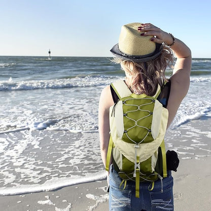 Seektop 20L Waterproof Hiking Backpack - Lightweight Daypack with 8 Pockets & Wet-Dry Compartment for Outdoor Adventures