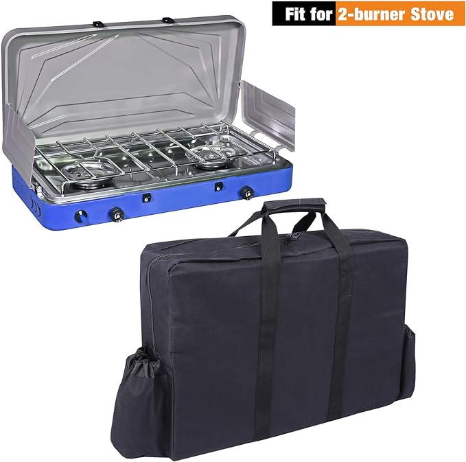 REDCAMP Camp Stove Burner Carry Bag, Stove Carry Case Portable for Camping Stove Gas Grill Accessories