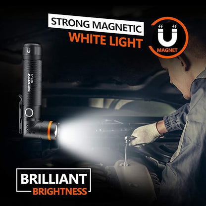 NICRON UV Flashlight, N72-UV 800LM White Light, Freely Switch Between White Light and UV Light Detector for Dog Urine, Wet Stains Bed Bugs,Camping, Outdoor,Maintain (18650/AAA Not Included)