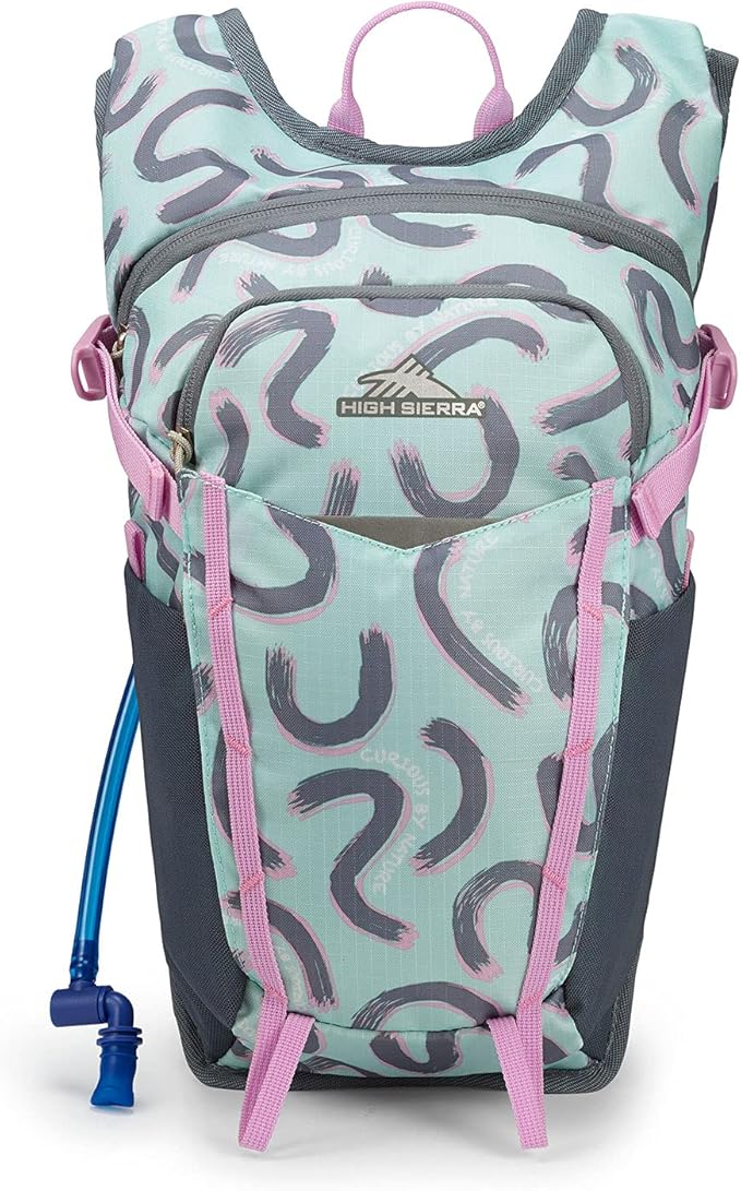 High Sierra Hydrahike 2.0 Hydration Backpack with 2L Water Bladder for Running, Hiking, Camping, or Cycling