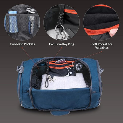Canway Sports Gym Bag, Travel Duffel bag with Wet Pocket & Shoes Compartment for men women, 45L/40L, Lightweight