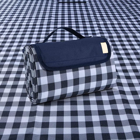 K Y KANGYUN Outdoor Picnic Blanket, Extra Large Beach Blanket, Foldable Lightweight Waterproof Sand Mat, Picnic Blanket 80" x 60" for Beach Camping Hiking Park Patio (Dark Blue, 80x60 inch)