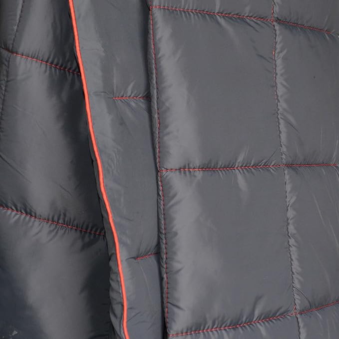 Camping Blanket, Puffy Waterproof Travel Blanket, Warm Cozy Picnic Blanket, for Outdoors, Travel, and Mountain.(Dark Grey, 78" x 56")