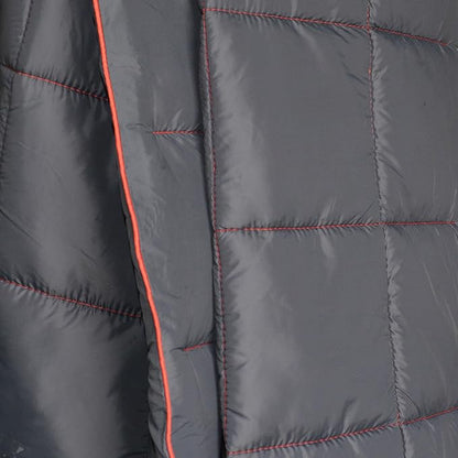 Camping Blanket, Puffy Waterproof Travel Blanket, Warm Cozy Picnic Blanket, for Outdoors, Travel, and Mountain.(Dark Grey, 78" x 56")