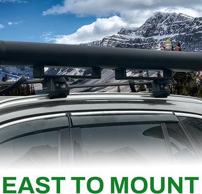 Water Tank with Camping Shower 8-Gallon Aluminum Off Road Shower for Overlanding Portable Water Storage Mount on Roof Rack Mount for Vehicles,Trucks,SUV Black
