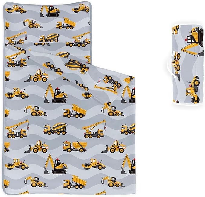 Space Nap Mat - Space Ship Galaxy Sleeping Bag with Removable Pillow - Daycare and Sleepovers Preschool Kindergarten Bedding Set for Kids Toddler Boys Girls
